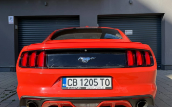 coupe Ford  Mustang 2016 Червен